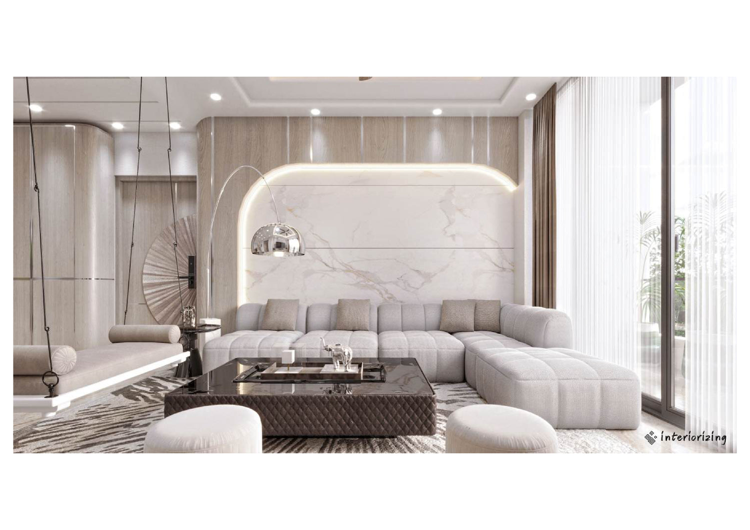 Modern Elegance: 3BHK Park View Apartment