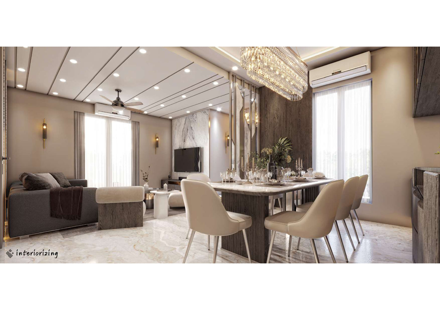 &quot;Serene Abode&quot; – A peaceful and elegant home transformation.